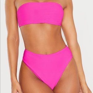 Magenta Ribbed Bikini